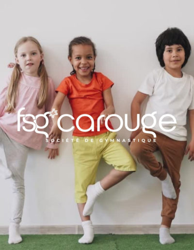 Création visuelle pour cours de gymnastique enfants, FSG-Carouge, Société de Gymnastique, Carouge